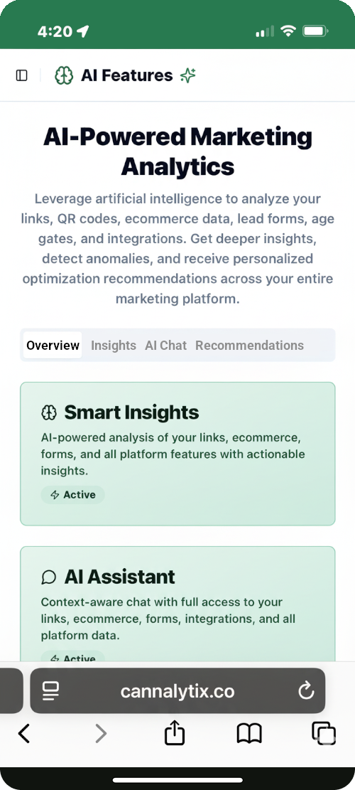 Cannalytix Analytics Flow